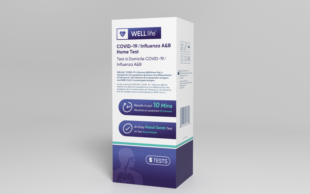 WELL Life™ COVID-19 / Influenza A&B Home Test -Health Canada Authorized