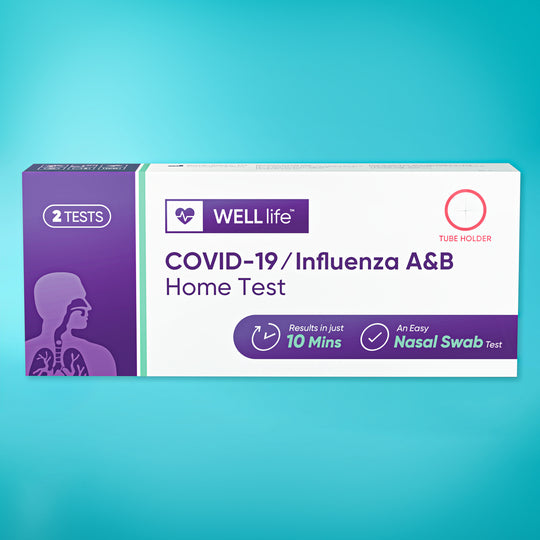 WELLlife Covid-19 / Influenza A & B Rapid Home Test 