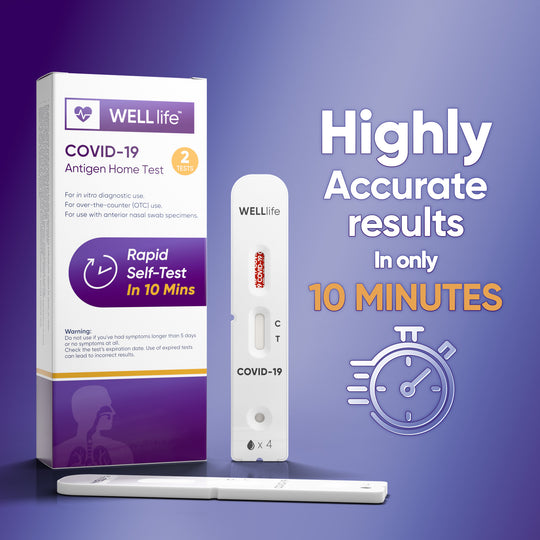 Well Life 【CLEARANCE】WELL Life™ COVID-19 Antigen Home Test, 2 Tests (ExP:11/21/2026)