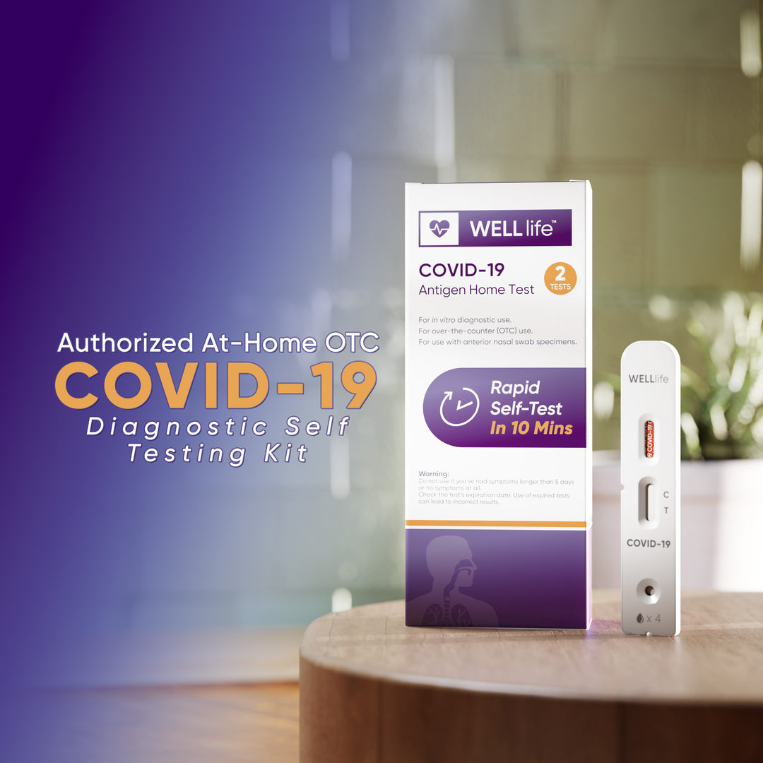 Well Life 【CLEARANCE】WELL Life™ COVID-19 Antigen Home Test, 2 Tests (ExP:11/21/2026)