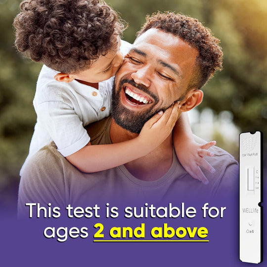 Well Life 【CLEARANCE】WELL Life™ COVID-19 / Influenza A&B Home Test, 2 Tests (EXP:2/5/2026)