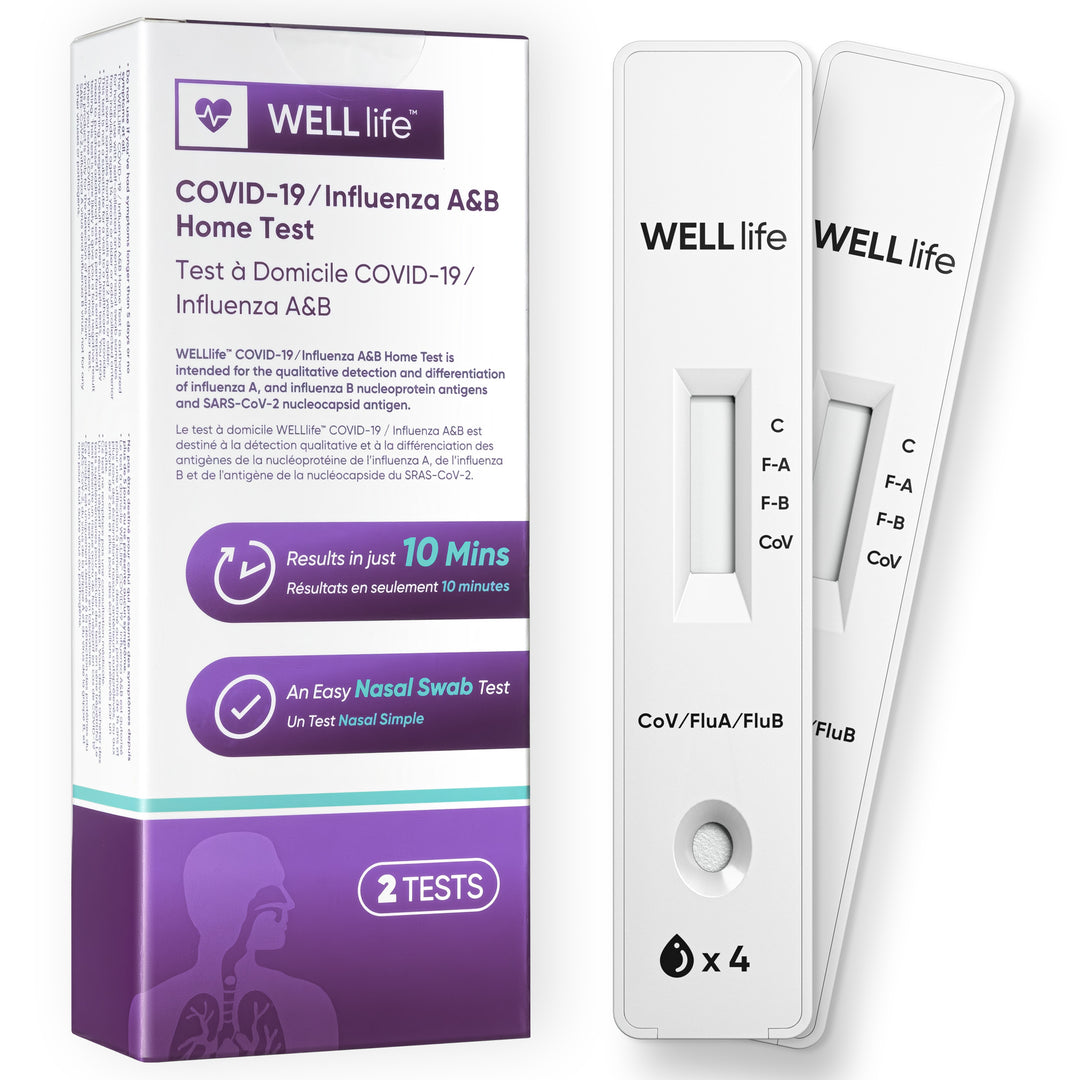 Well Life 144 Kits (288 Tests Total) WELL Life™ COVID-19 / Influenza A&B Home Test -Health Canada Authorized